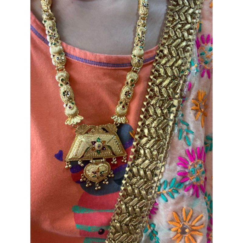 kalung dubai india lapis emas panjang free anting