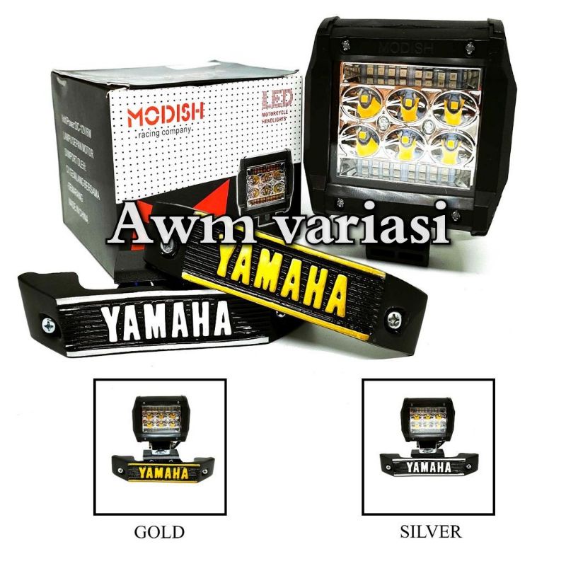 PAKET Lampu Tembak 6 mata Eclipse Flash Kedip Atas Bawah Plus Breket kumis RX King