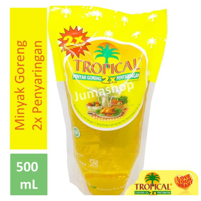 

Minyak Goreng Tropical 500 ML/ 1/2 L