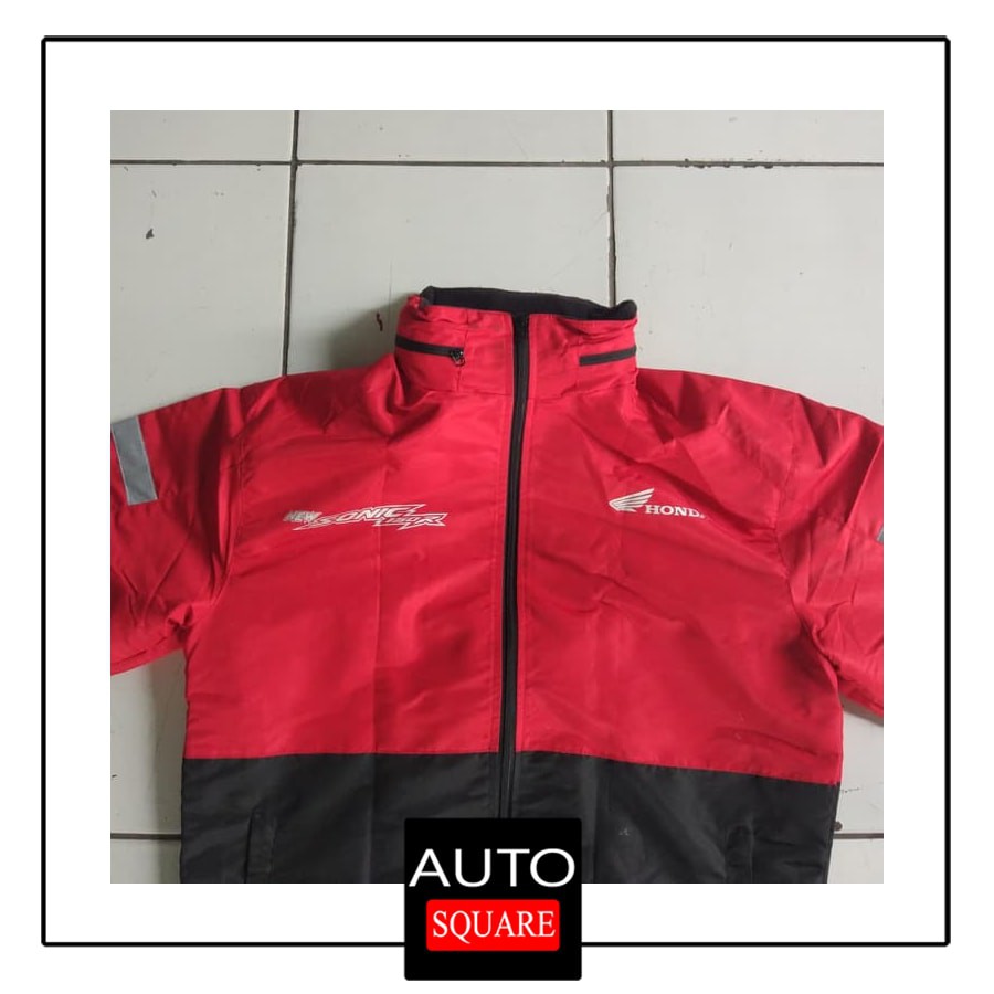 (DISKON) Jaket Motor Honda Original Sonic Premium - Merah XL
