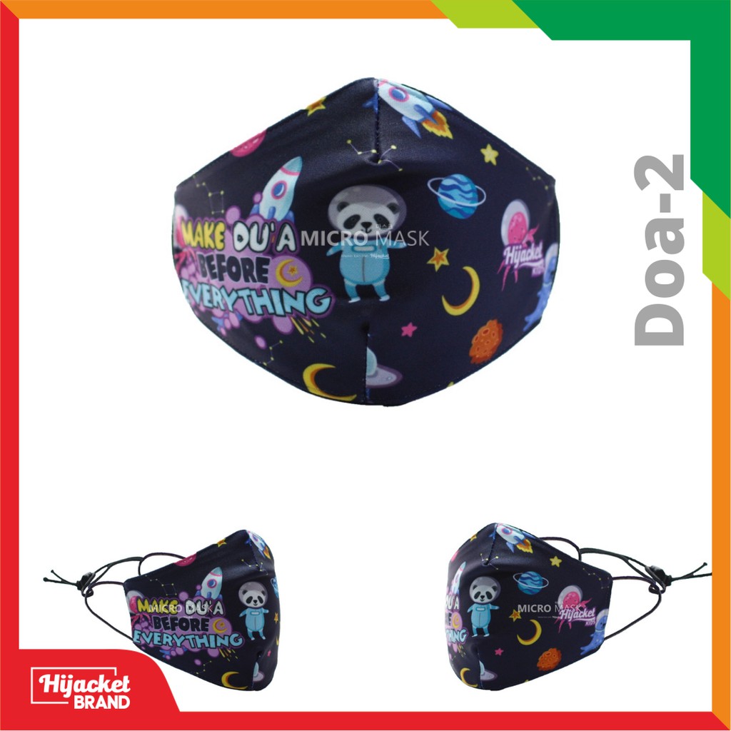 Masker Hijab anak / Masker hijacket Kids / Masker anak wanita muslimah-DOA 2