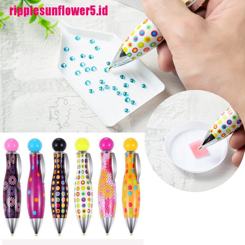 # Kaos T-Shirt Wanita Lengan Pendek Motif Print #Aksesoris Pena Bor Lukisan Bordir Berlian