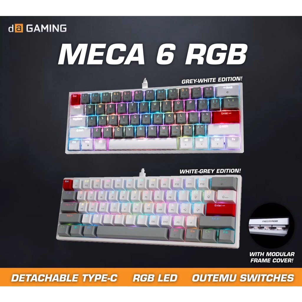DIGITAL ALLIANCE MECA 6 RGB 60% LAYOUT RGB MECHANICAL GAMING KEYBOARD