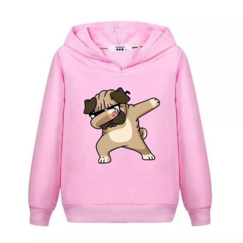 BABY Dog - Suiter Hudi Anak | Jaket Hodie Untuk Anak Usia 6 ~ 10 Tahun Bahan Fleece Tebal Adem