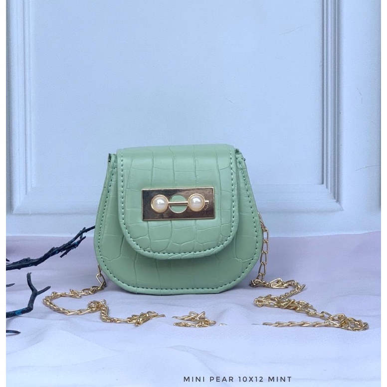 TAS WANITA MINI/ SLINGBAG MINI SELEMPANG MINI TAS LOKAL MURAH / MINI PEARL CROCO