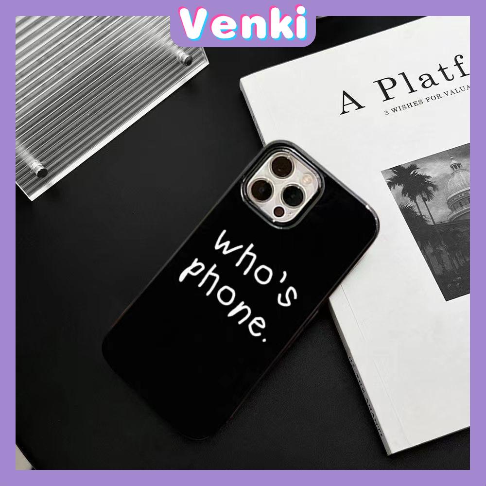 iPhone Case Silicone Soft Case Black TPU Glossy Big Hole Camera Protection Shockproof English Simple For iPhone 13 Pro Max iPhone 12 Pro Max iPhone 11 Pro Max iPhone 7Plus iPhone x xr