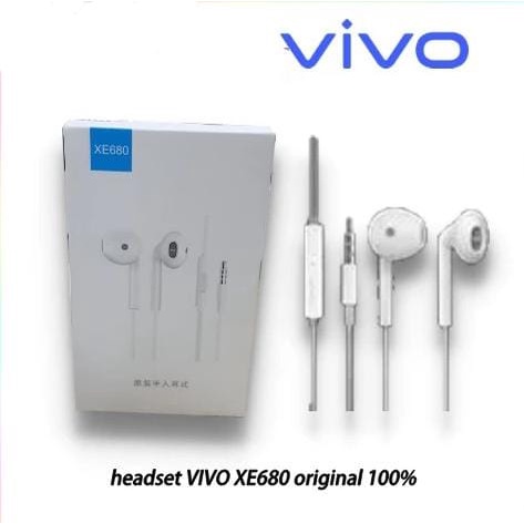 Headset Earphone XE680 VIVO Vivo XE680 Hifi Handsfree Mic Wit