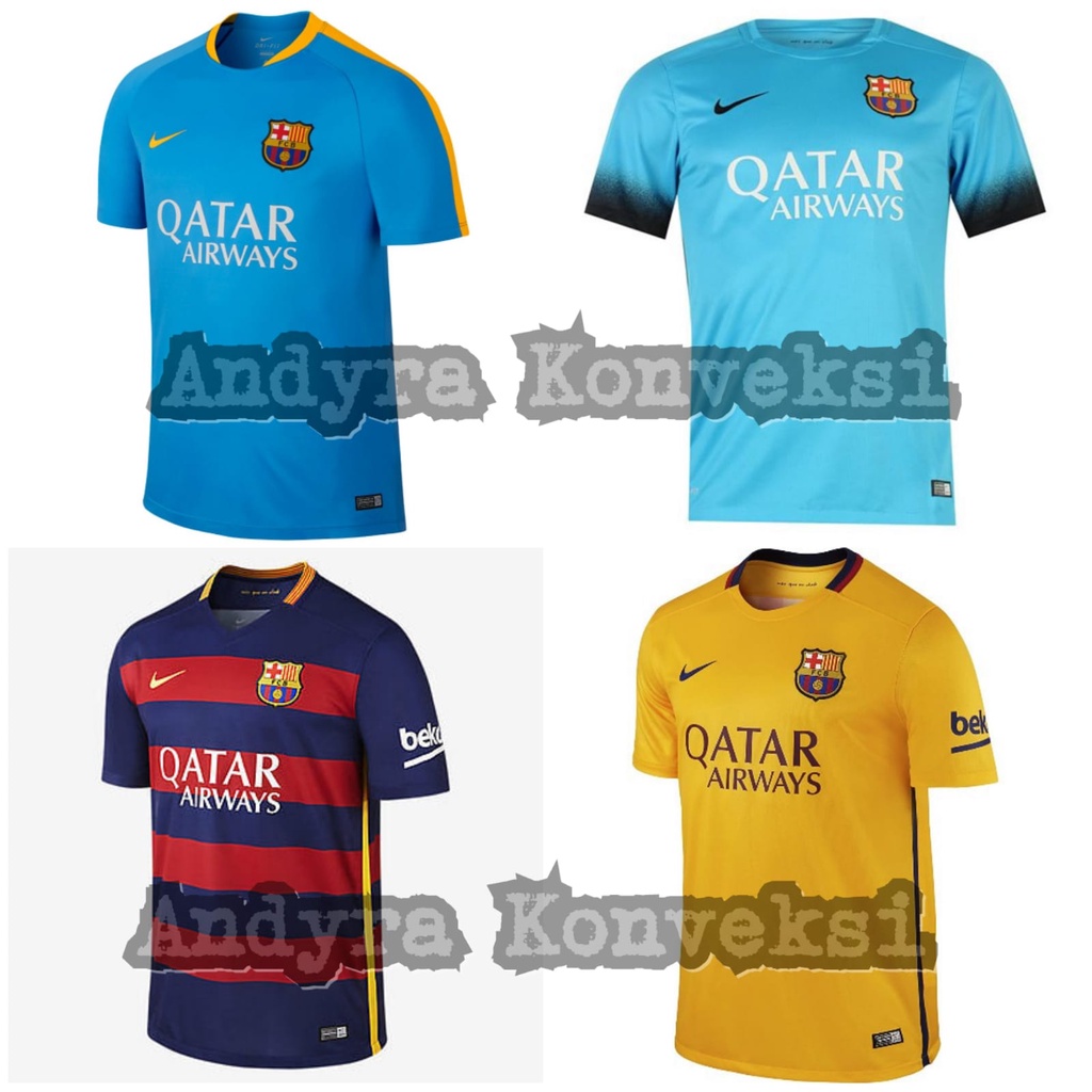 Jersey BARCELONA 2015-2016 - FULL Printing - Free Name set