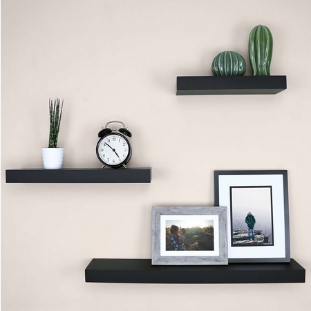 ONLYONE12 Rak Ambalan Dinding Gantung Serbaguna Tanpa Bor / Rak Ambalan Dinding Melayang / Floating Shelf Rak Dinding Ambalan 40x15x4cm