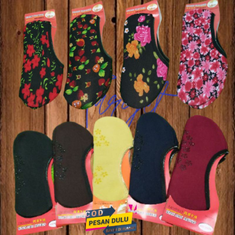 kaos kaki balet tebal invisible socks kaos kaki pendek setumit hidden polos dan motif wanita dewasa