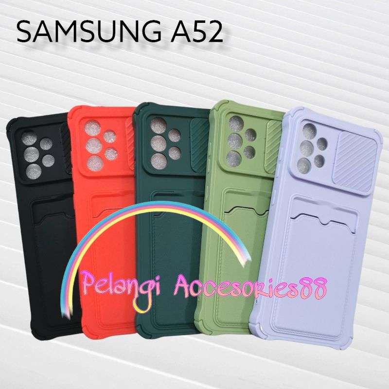 CASE SAMSUNG A52 4G / A52 5G / A52S CASE SOFTCASE SLEDING WARNA WARNI