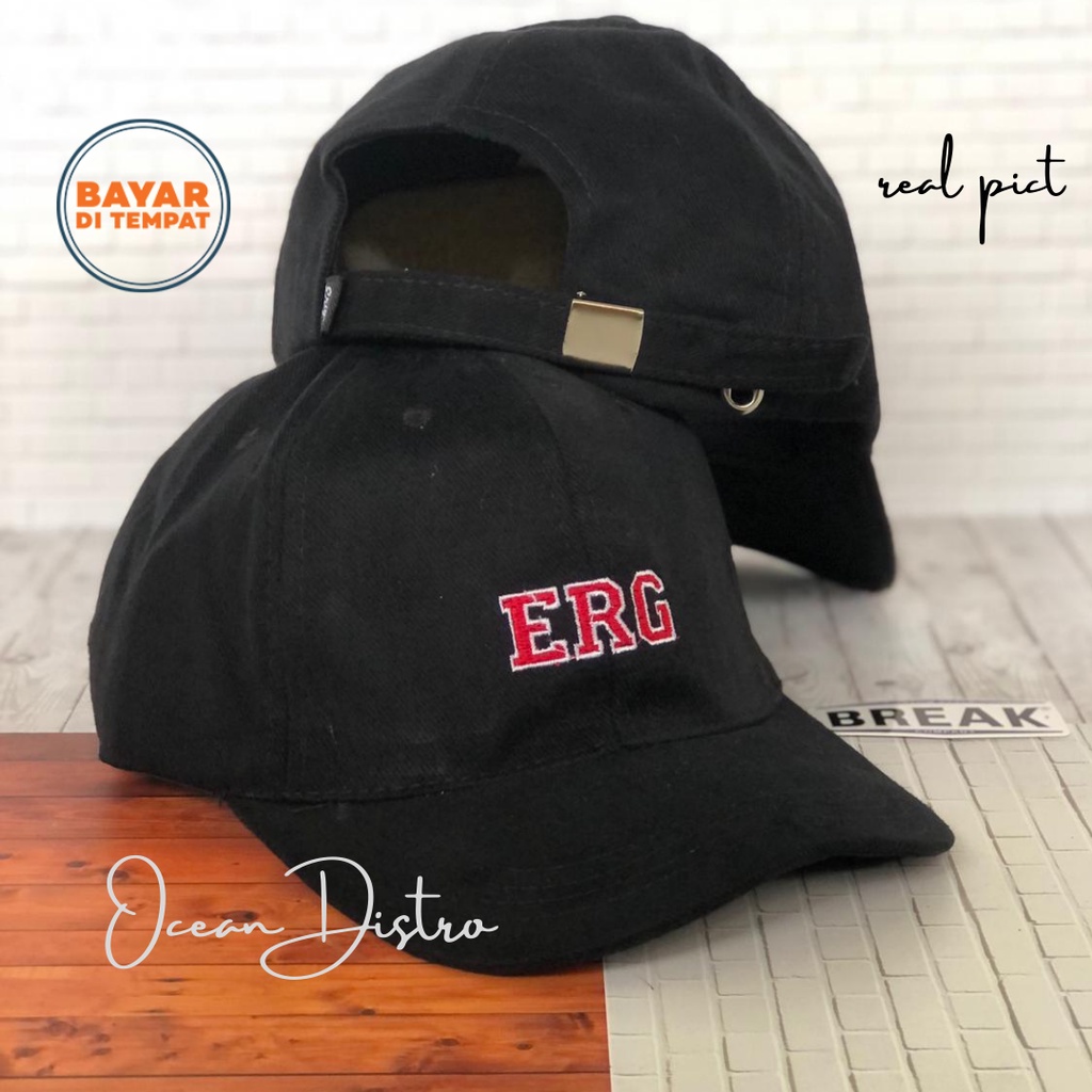 Topi Erigo Terbaru 2021 TOPI PRIA DISTRO BASEBALL IMPORT erigo HITAM ORIGINAL - BAHAN BERKUALITAS PREMIUM TIDAK MUDAH LUNTUR - LOGO BORDIR RAPI DAN KUAT - TOPI BASEBALL ERIGO BAHAN RAPPEL / PRIA WANITA / TOPI DISTOR UNISEX /TOPI DISTRO 983 Penilaian