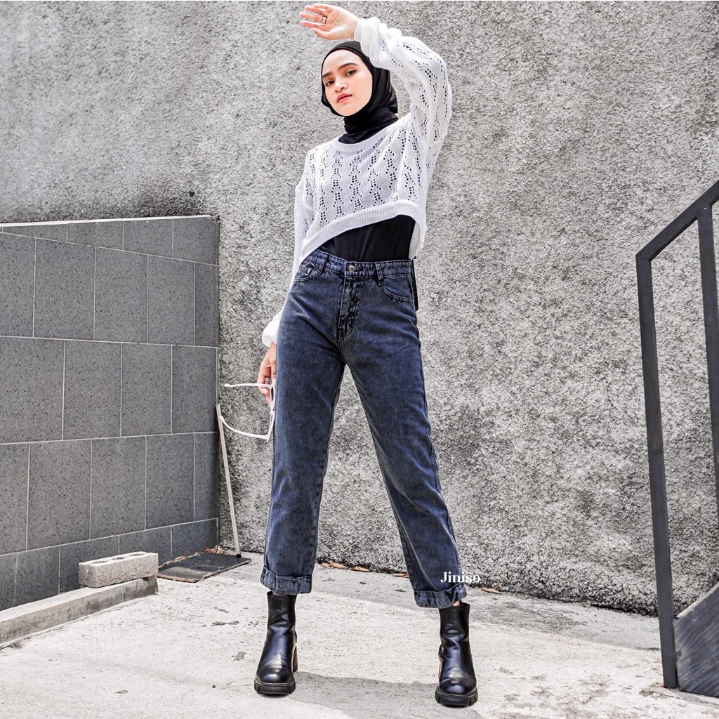 JINISO - HW Boyfriend Jeans 704 - 714 SLAYING BABE-2