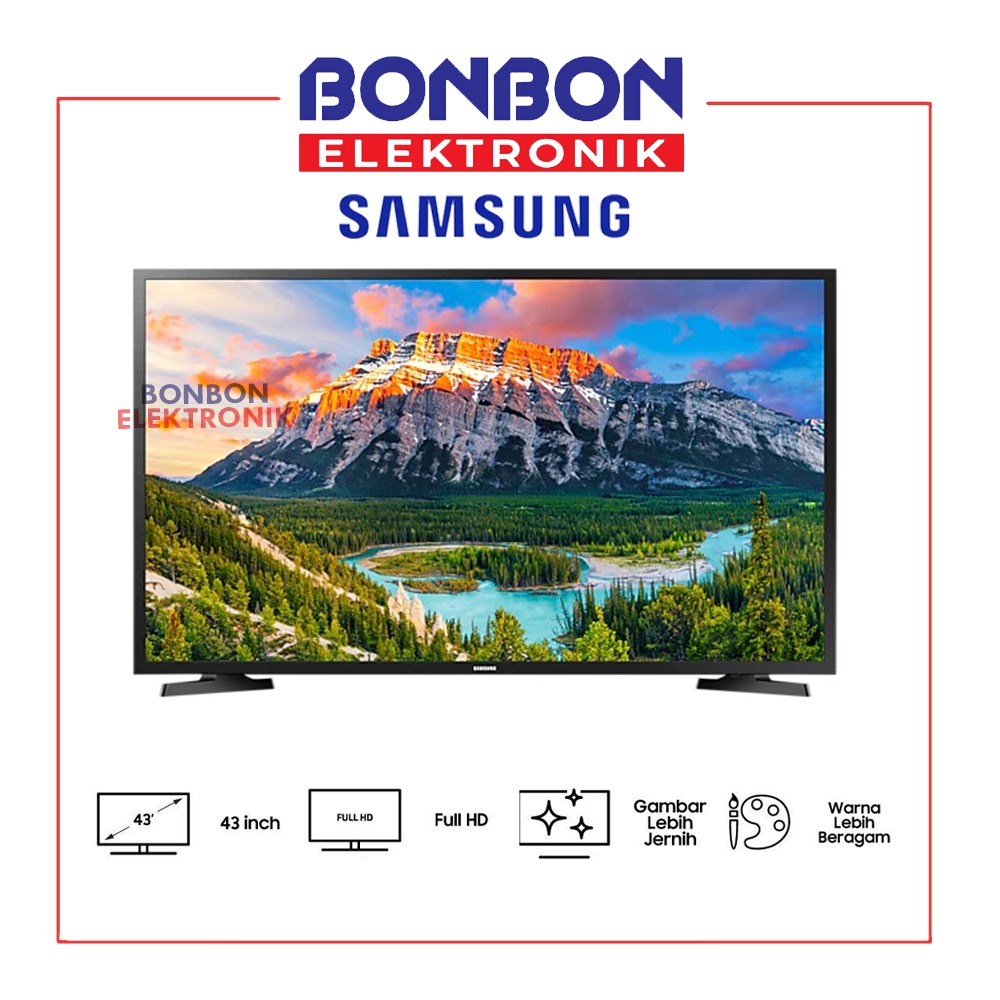 Samsung LED TV 43 Inch 43N5001 / UA43N5001AKPXD Full HD Digital