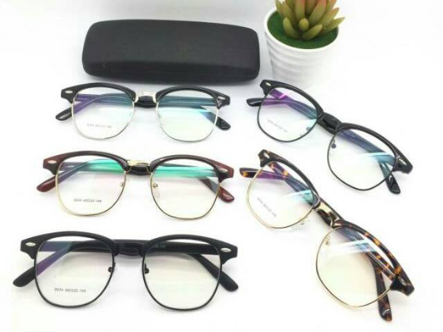 Frame Kacamata Trendy, Kaca mata Anti Radiasi, Kacamata Elegant, Kaca mata Minus, Kacamata New 8004