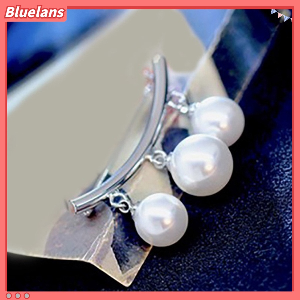 Bluelans 2 Pcs Bros Mutiara Tiruan Gaya Vintage Untuk Pernikahan