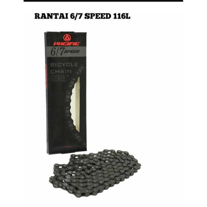 Rantai 6 7 sepeda MTB lipat federal - Rantai Pacific 6 7 Speed