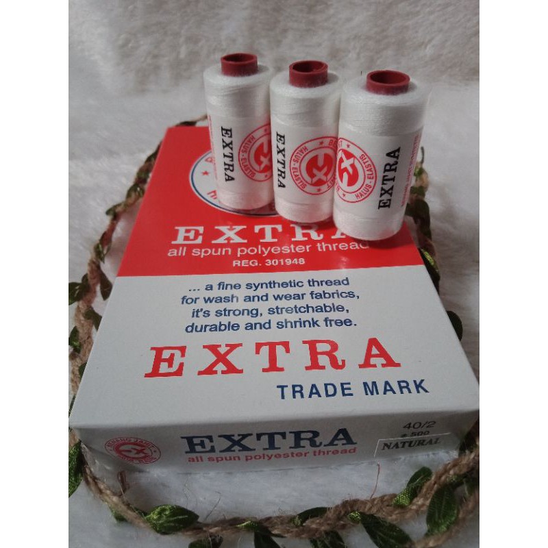 Jual Benang Jahit Extra Warna Natural Shopee Indonesia