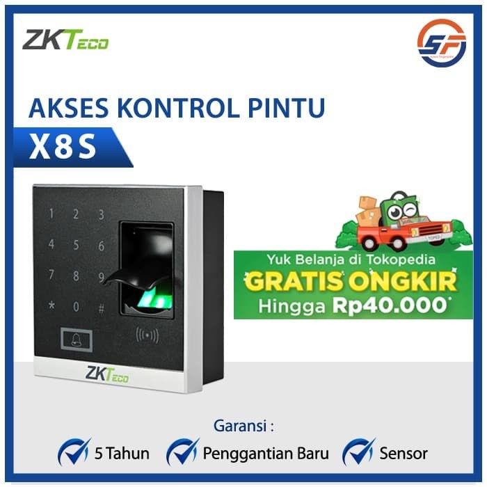 BISA COD ZKTeco X8S Access Control Akses Kontrol Pintu