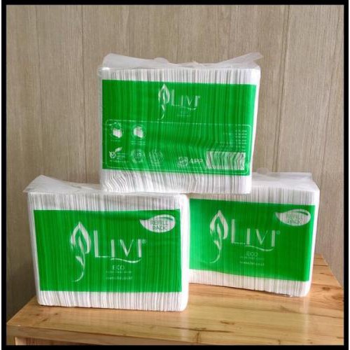 Tissue LIVI Eco FACIAL Refill Pack 554 Gram Tisu Wajah 600's Murah Berkualitas