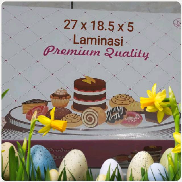 

Dus Donat..27x18.5x5 Cm..Laminasi..per 10 pcs..rp.22.000