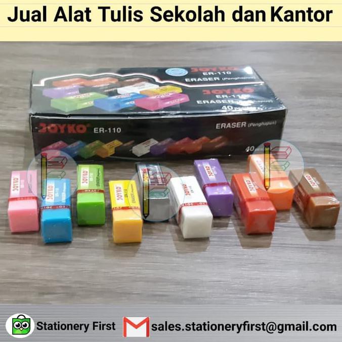 

PROMO Eraser Penghapus Joyko ER-110 (10 warna) Kecil DR64