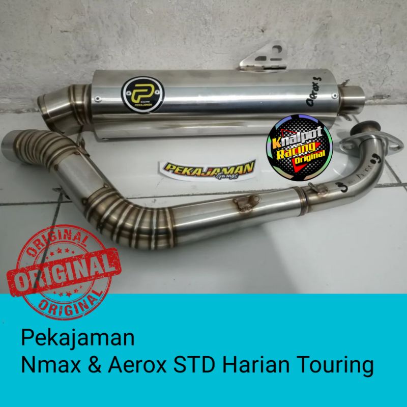 Knalpot Pekajaman Aerox Nmax std harian touring Original Pekajaman Yogyakarta