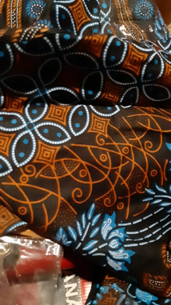 Batik Couple Terbaru Baju Batik Couple Keluarga Motif Seno Biru