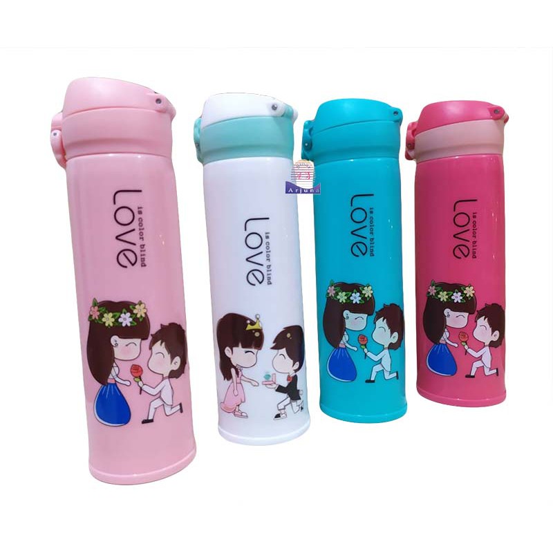 BOTOL MINUM KACA KARAKTER 500ML BOTOL MINUM INFLUSE WATER