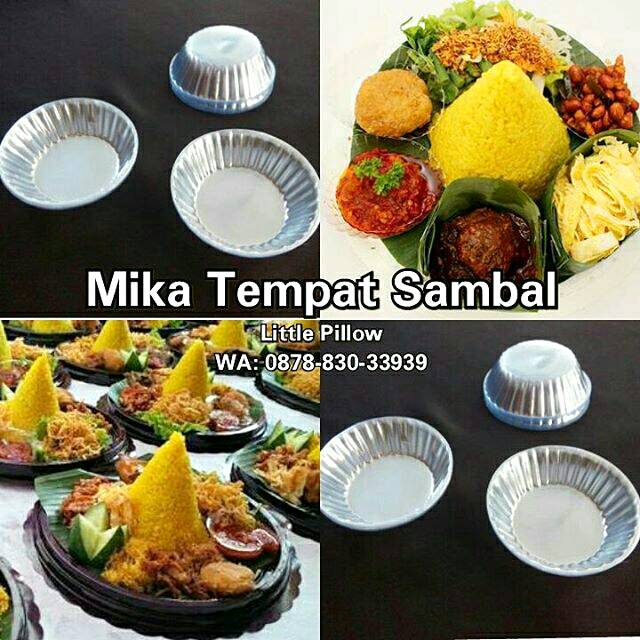 (Isi 100pcs - MIKA SAMBAL MURAH) Mika Tempat Sambal Murah Meriah/Sambal Container/Tempat Saos Sambal