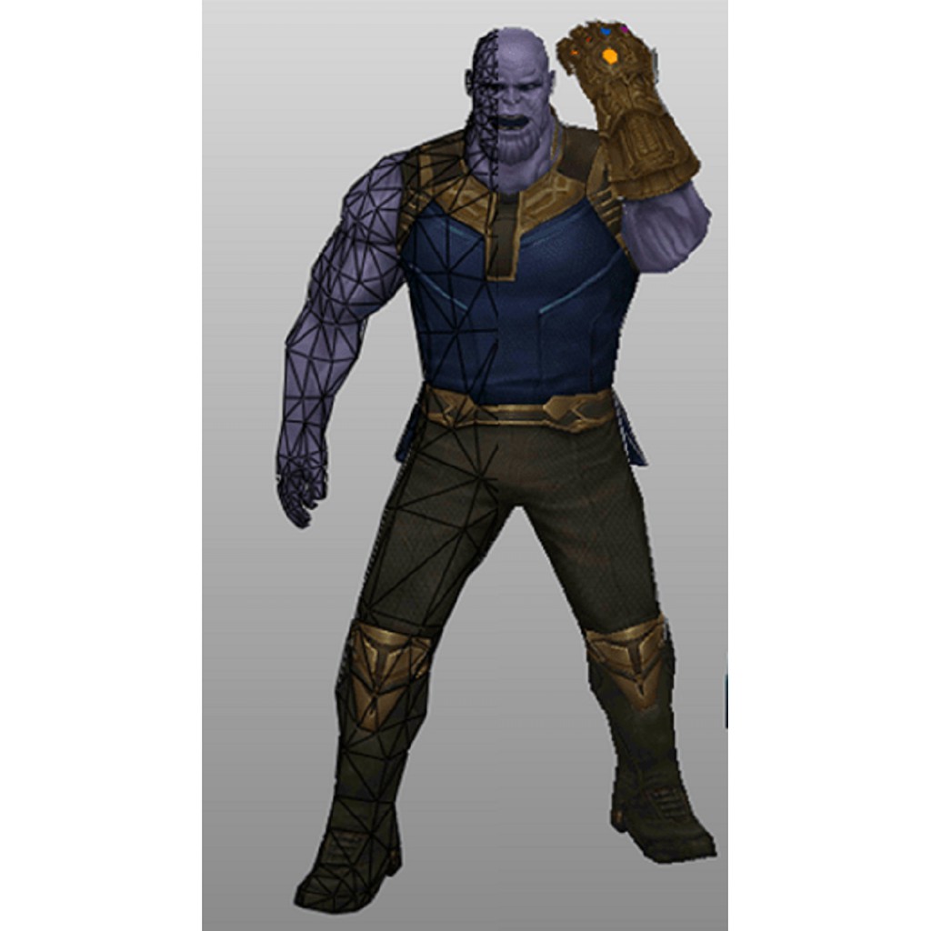 DIY Papercraft Pola Action Figure THANOS