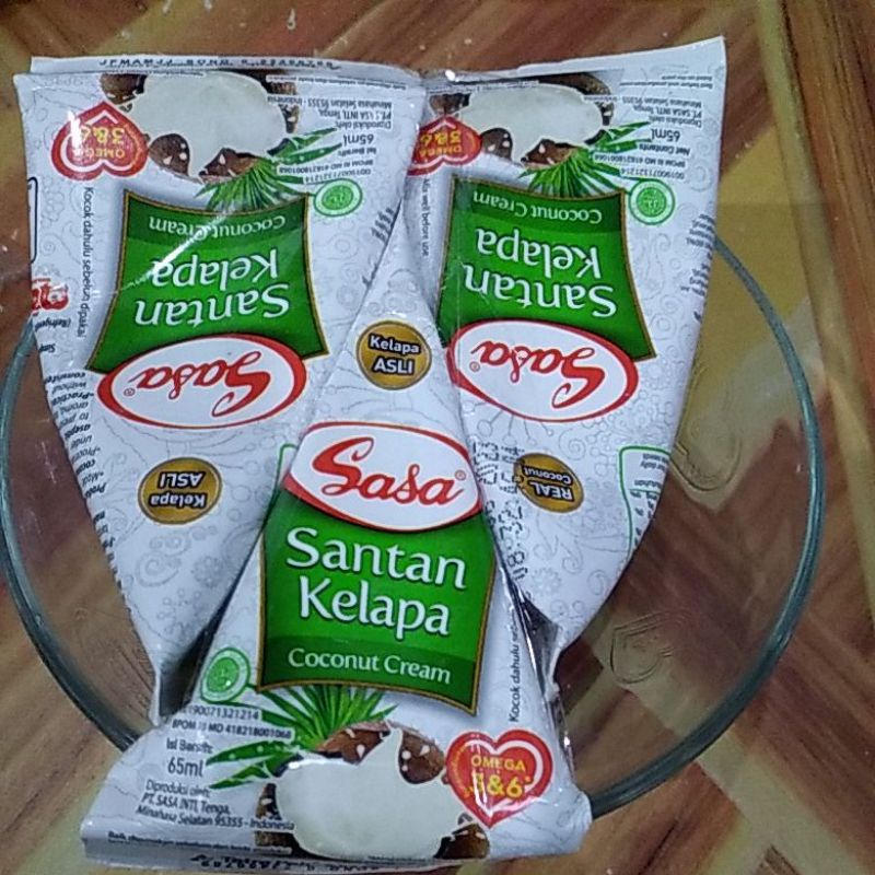 GRATIS MANGKOK CANTIK # setiap beli 1 paket Sasa Santan kental ( 3 pcs )