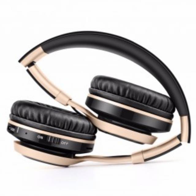 Sound Intone BT08 Bluetooth Headphone with FM Radio - Black Gold