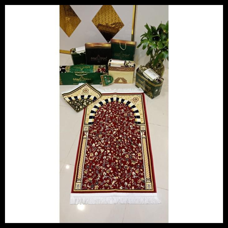 TERBARU SAJADAH AL RAWDAH MUSHKAH MIHRAB WARNA MERAH 