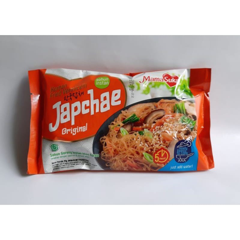 

Japchae Sohun Goreng Korea - Japchae Mamasuka Original 111gram
