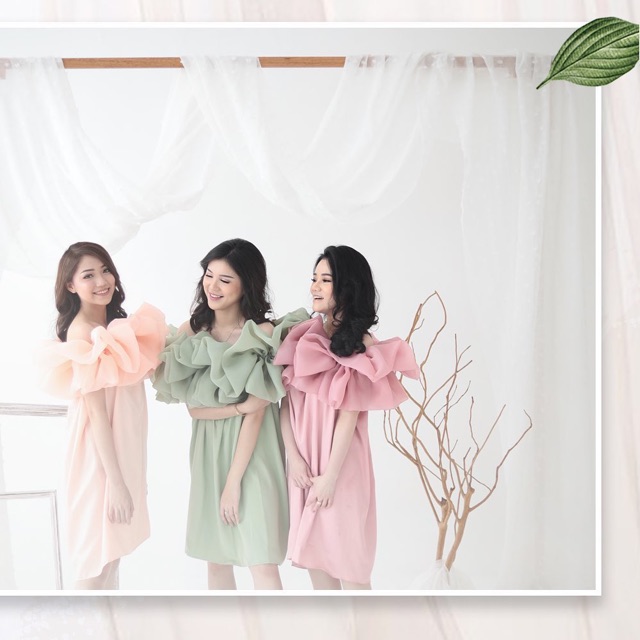 𝙏𝙪𝙩𝙪𝙡𝙡𝙚 Ruffle Makeup Basic / Polos Silk Organza / Ruffle MUA / Ruffle Organza / Kimono Makeup
