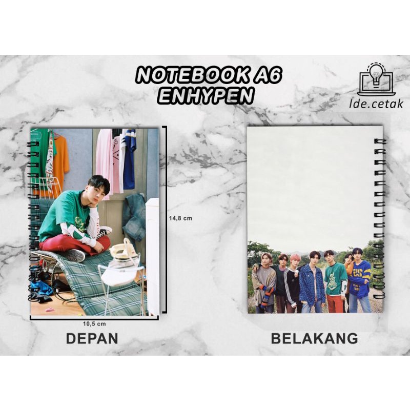 

[TERLARIS] Notebook Spiral Enhypen Diminsion Dilemma Unofficial A6 / Buku Diary Notes A6 Kpop Murah | BACA DESKRIPSI !!