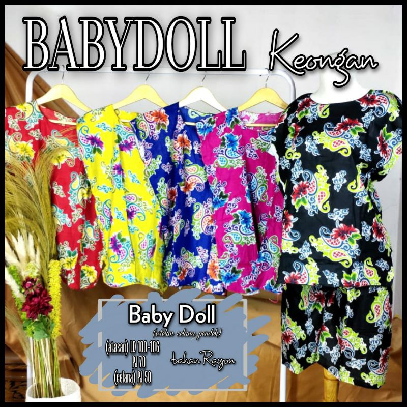 BABYDOL. DASTER SET ATAS BAWAH. DASTER ONE SET