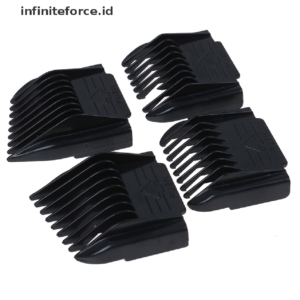 Infiniteforce.id 4pcs / Set Sisir Panduan Potong Rambut Peralatan Salon / Barber