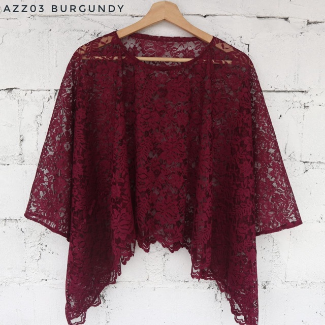 Cape Brukat Azz03 25 Warna / Outer Tanpa Lengan untuk Kondangan / Kondangan Kekinian / Kebaya Modern