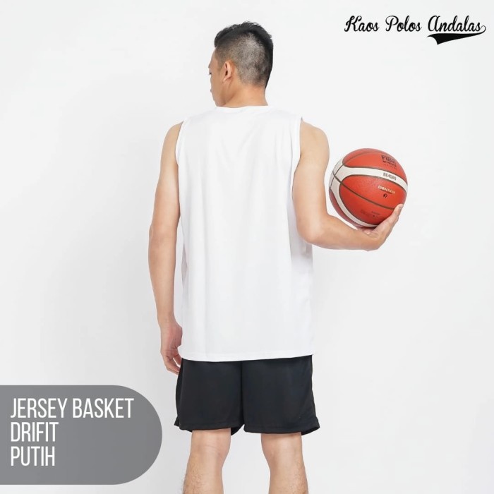 Xgr210 Jersey Basket Dryfit Polos Putih - M Ny3201Ku