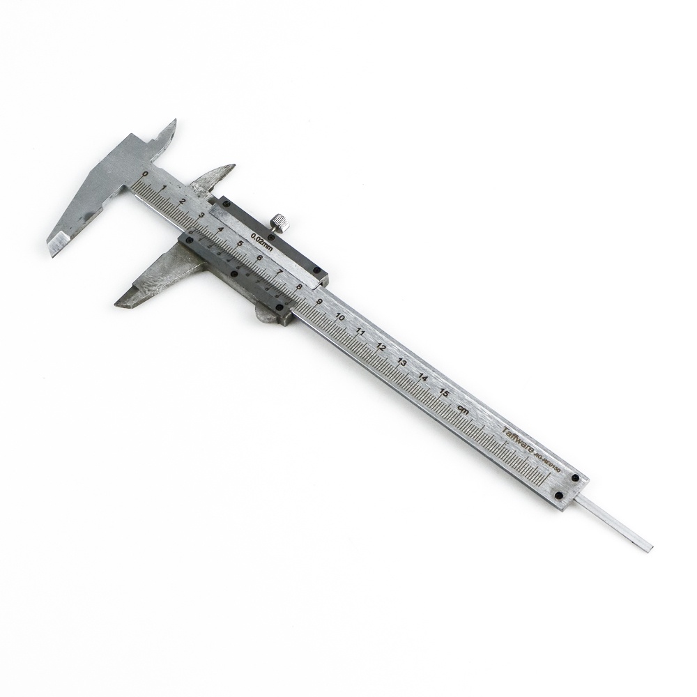 Jangka Sorong Stainless Steel Vernier Caliper Gauge Micrometer 15CM - JIG-RE0150 - Silver