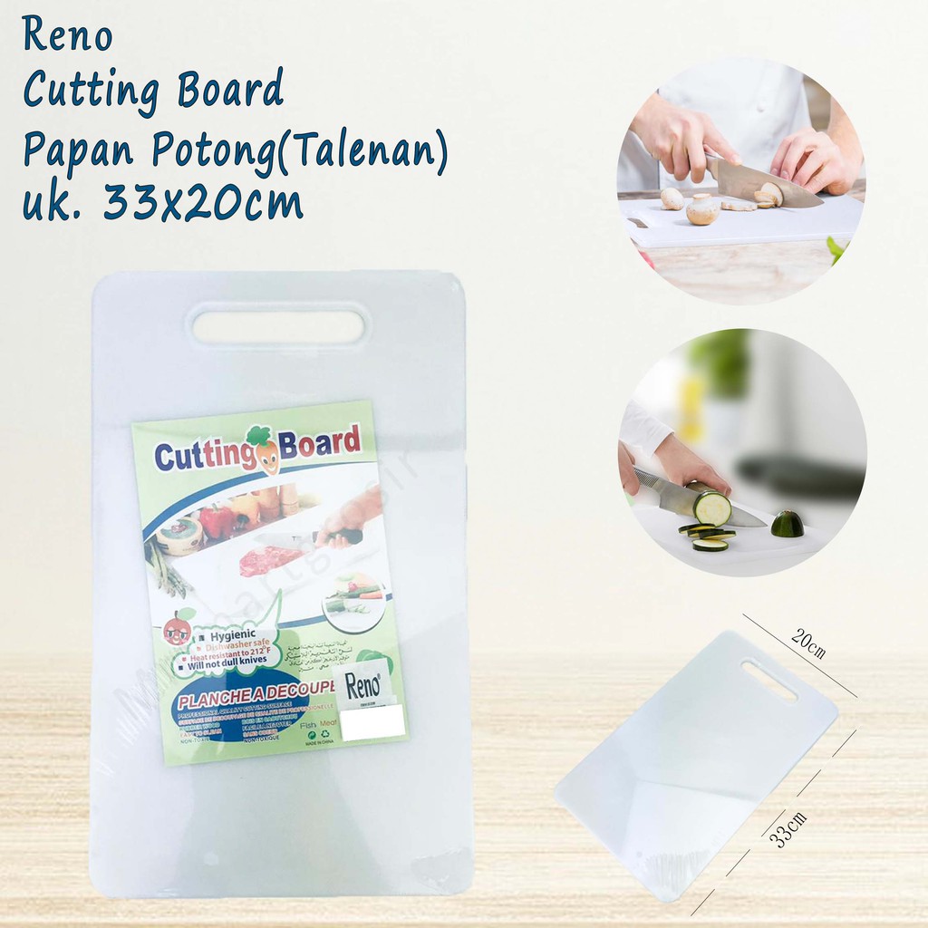 Reno / Cutting Board / Talenan Putih / Papan Potong / 33*20cm