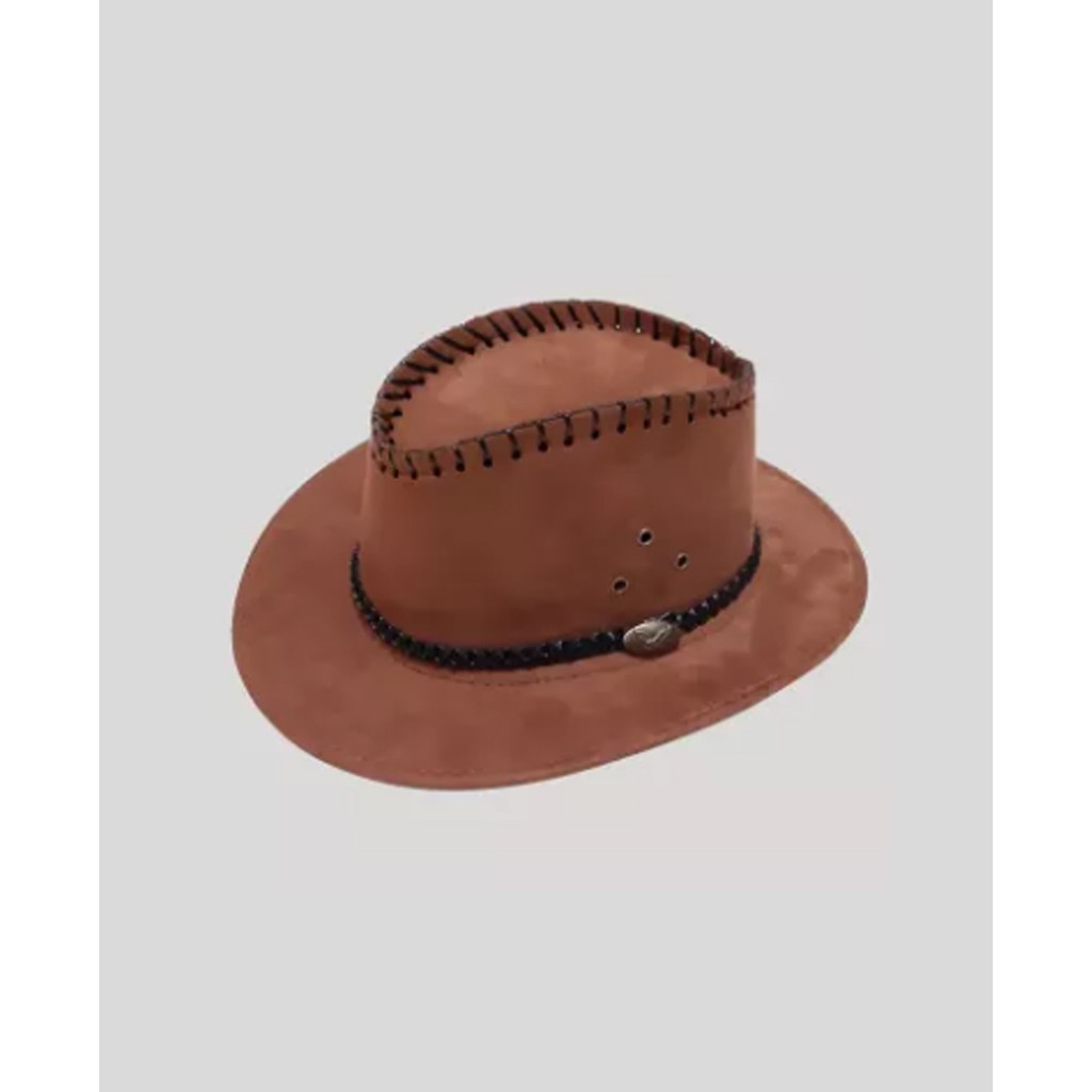 Topi Koboy Laken Tali Cowboy Hat Bahan Suede pria dan wanita