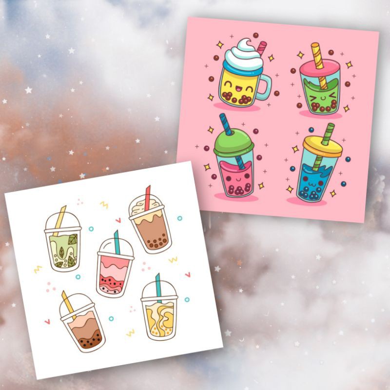 

stiker aesthetic boba tumblr cute by giftproject.id