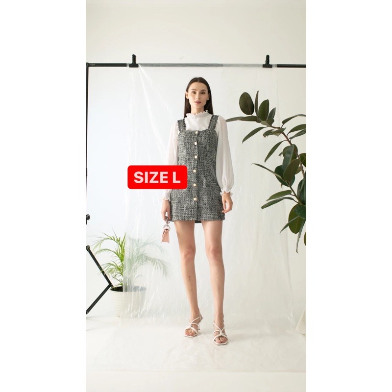 OUDRE Jukyung Dress in Tweed size L