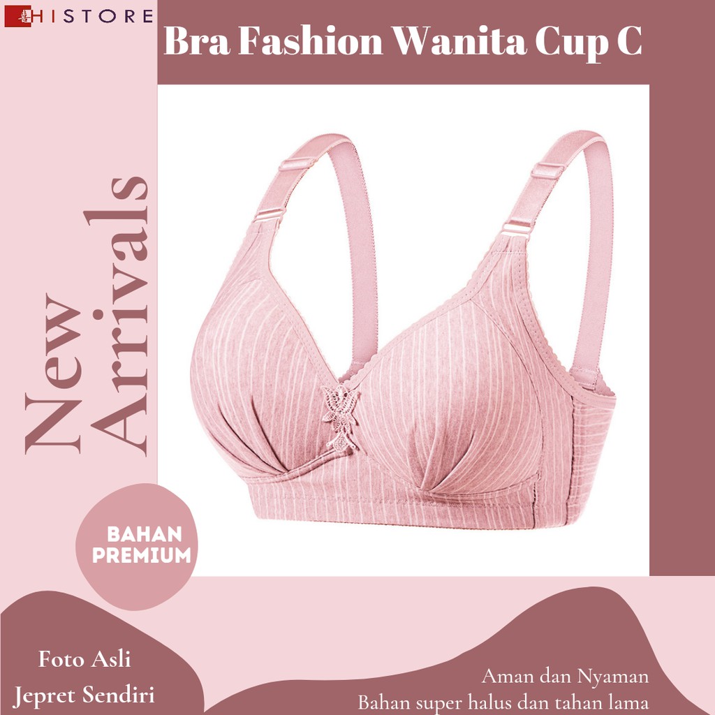 [HI] Bra BH JUMBO CUP C Fashion Wanita Bra wanita Premium Busa Tipis Tanpa Kawat Sangat Nyaman 2020