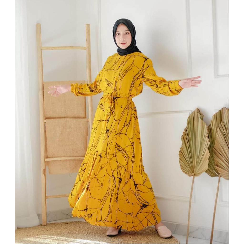 1KG MUAT 4PCS | KANAKA MOTIF ABSTRAK DRESS / HOMEY DRESS GAMIS ROOT