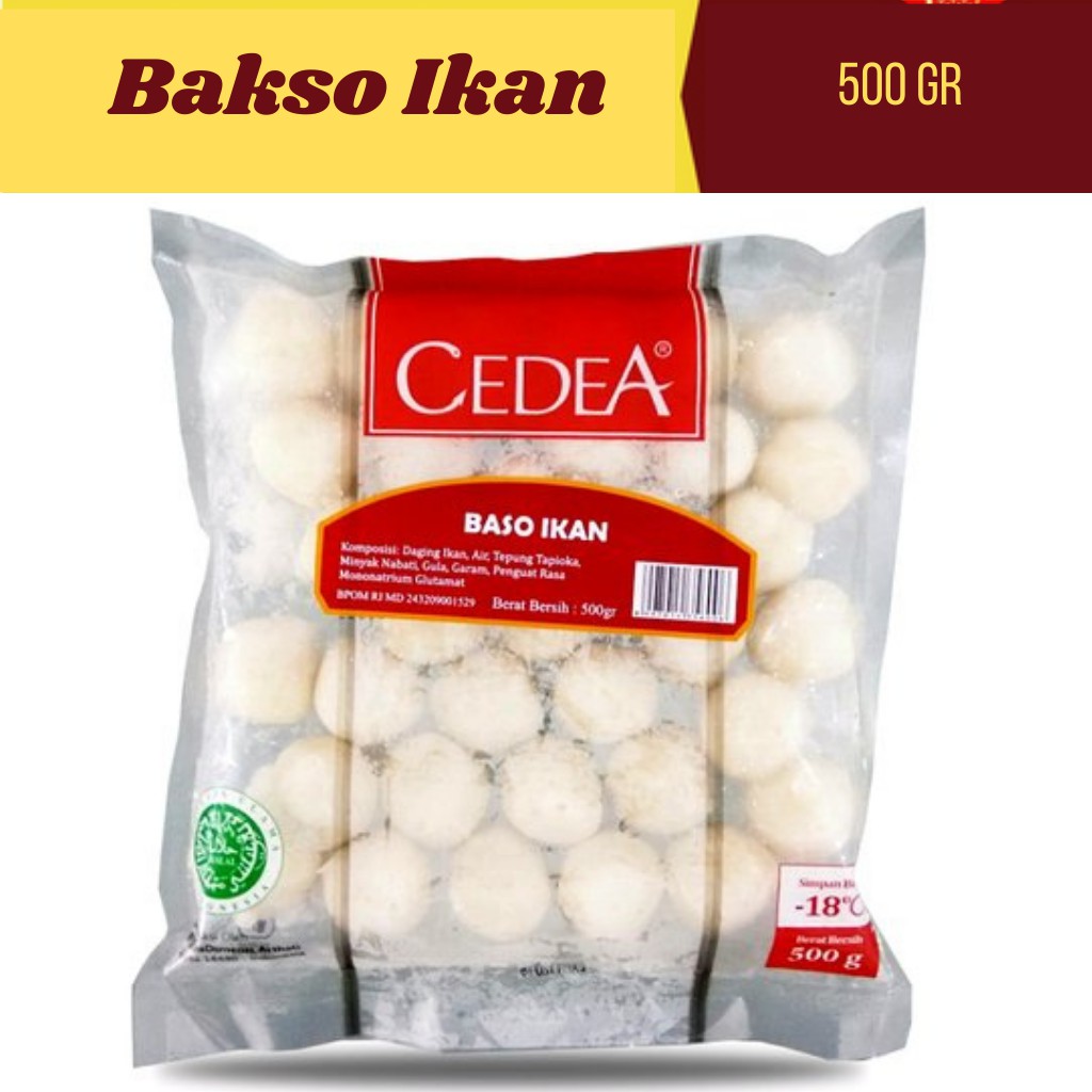 

Bakso Ikan CIDEA 500 gr/Bakso Ikan Enak Gurih CIDEA Murah