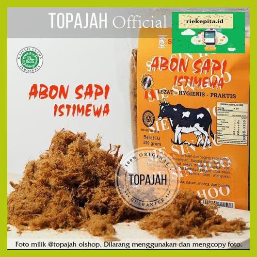 

5Yer67R- Abon Sapi Spesial Polos/Bawang “Sie Sin” 250Gr Halal - Abon Polos T7Rty67-